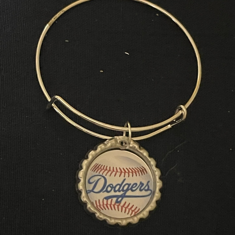 Dodgers Baseball Charm Bracelet